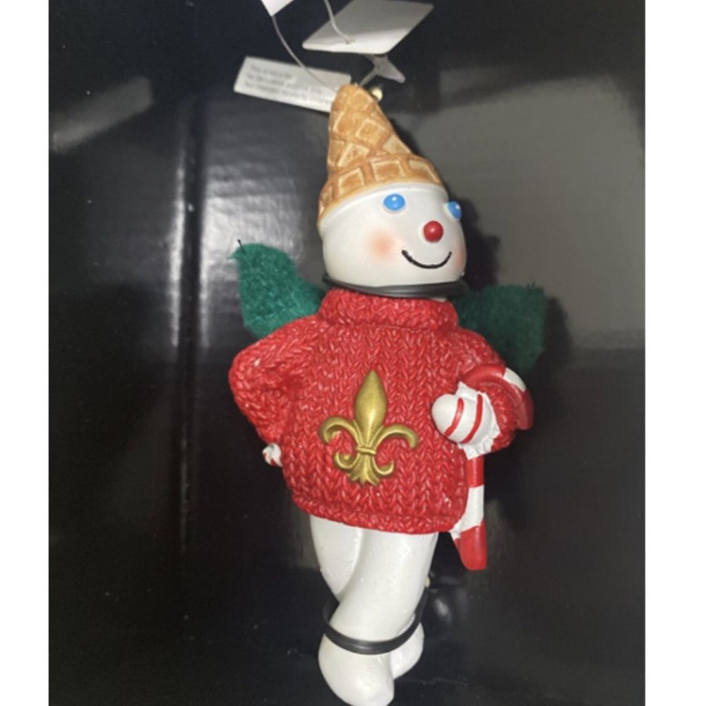 Mr. Bingle 2013 Ornament Dillards Christmas snowman Resin NEW